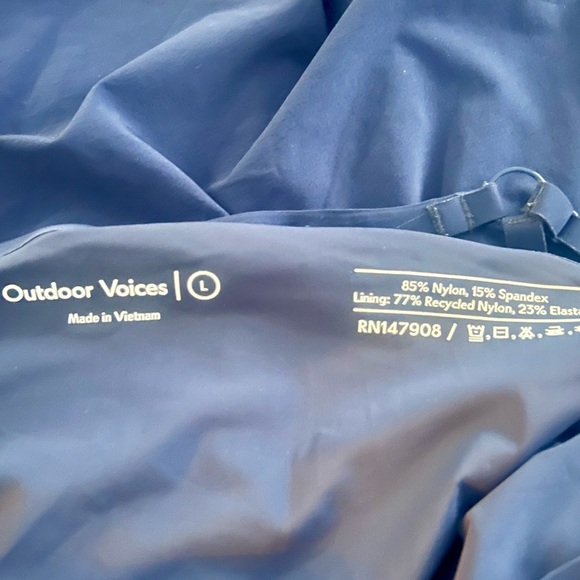 Outdoor Voices The Exercise Dress Size L Navy Undershorts - Picture 11 of 14